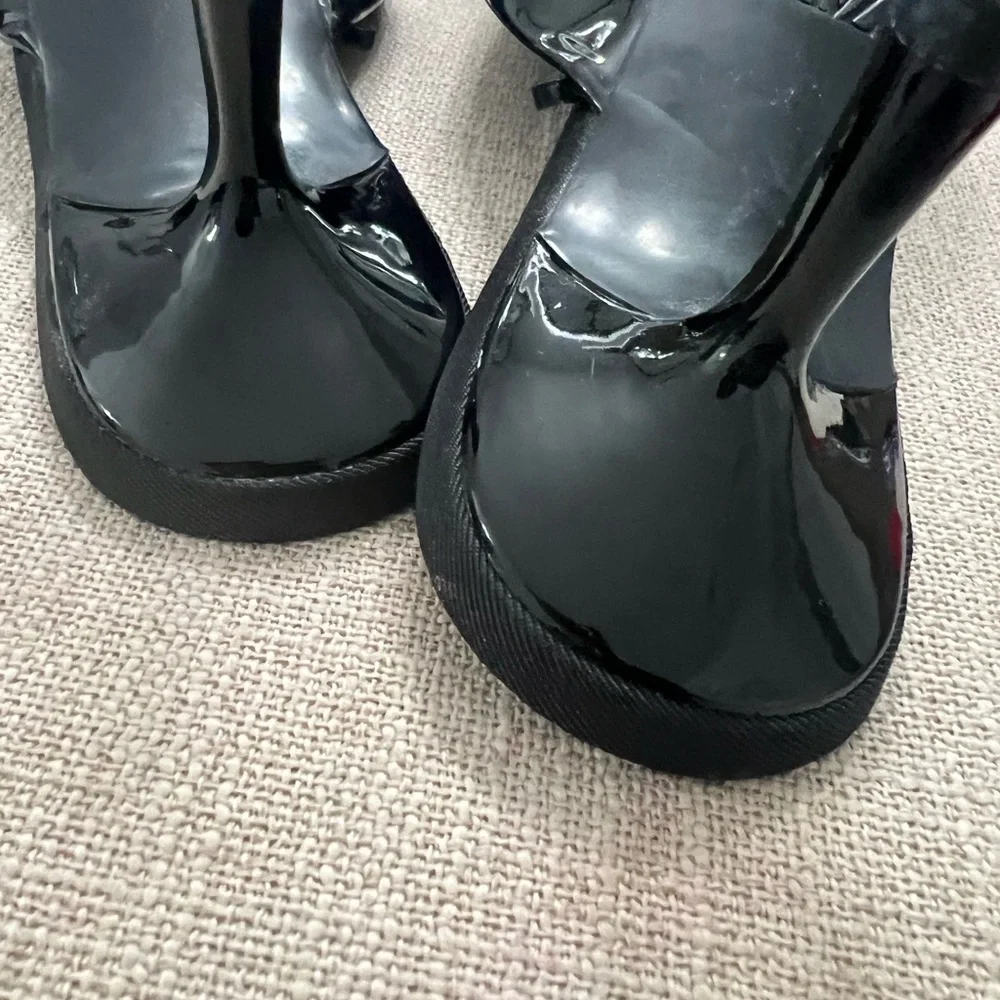 Zara Black Mules with Bow Detail - Picture 6 of 11